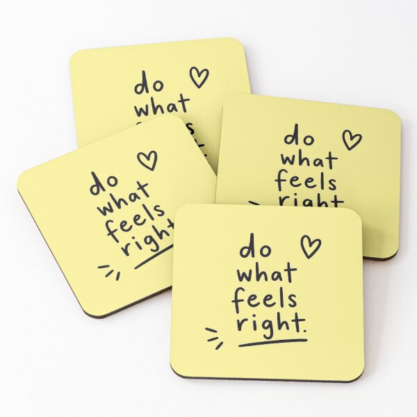 Item preview, Do What Feels Right Typography Sticker | Minimalist Motivational Quote Aesthetic designed and sold by NBT-NOVA.