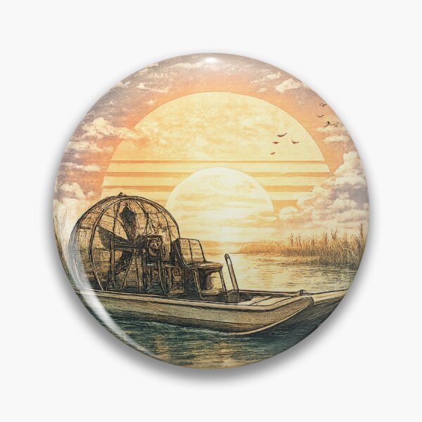Item preview, Florida Everglades Airboat Sunset designed and sold by piketo.