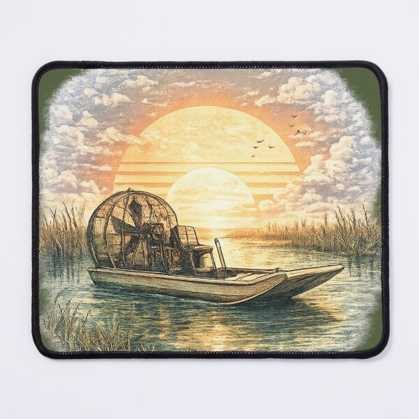 Item preview, Florida Everglades Airboat Sunset designed and sold by piketo.
