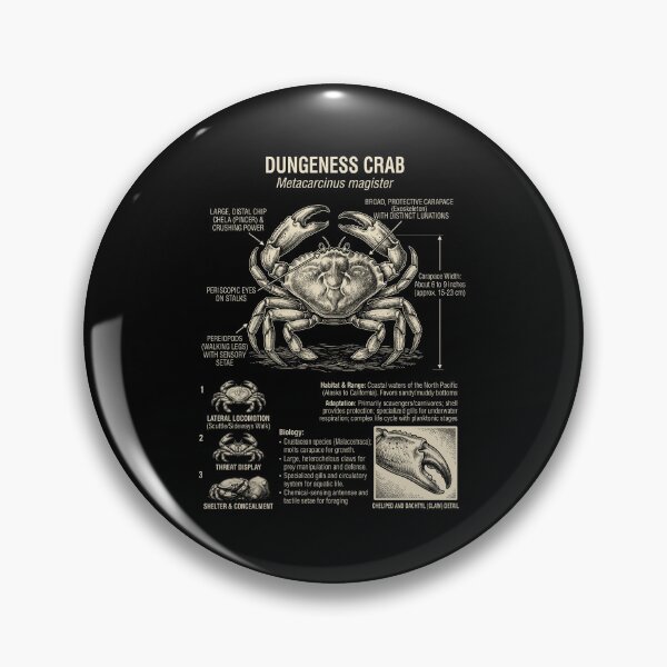 Item preview, Crab Scientific Anatomy Biology Animal Lover designed and sold by Kimberley King Art  King Art.