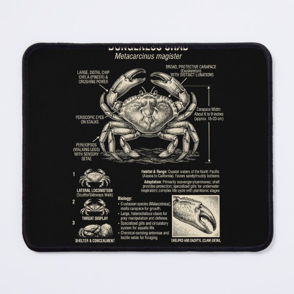 Item preview, Crab Scientific Anatomy Biology Animal Lover designed and sold by Kimberley King Art  King Art.
