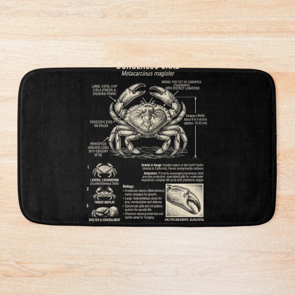 Item preview, Crab Scientific Anatomy Biology Animal Lover designed and sold by Kimberley King Art  King Art.