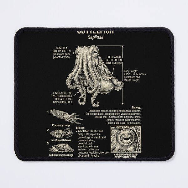 Item preview, Cuttlefish Scientific Anatomy Biology Animal Lover designed and sold by Kimberley King Art  King Art.