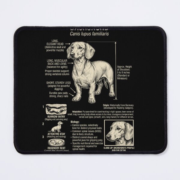 Item preview, Dachshund Scientific Anatomy Biology Dog Lover designed and sold by Kimberley King Art  King Art.
