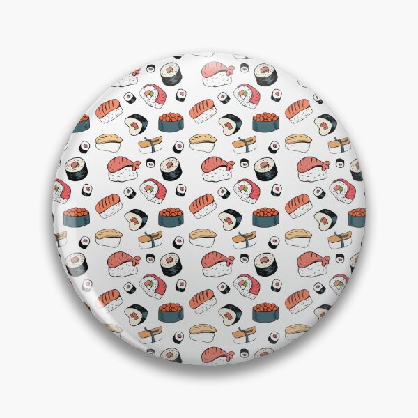 Item preview, Classic Sushi Selection Seamless Pattern designed and sold by BrownHorse90s.