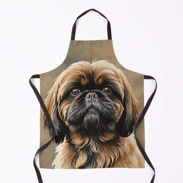 Item preview, Shih Tzu Watercolor Portrait Dog Art designed and sold by MaverlyShop.