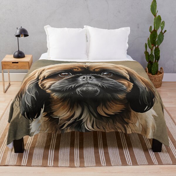 Item preview, Shih Tzu Watercolor Portrait Dog Art designed and sold by MaverlyShop.