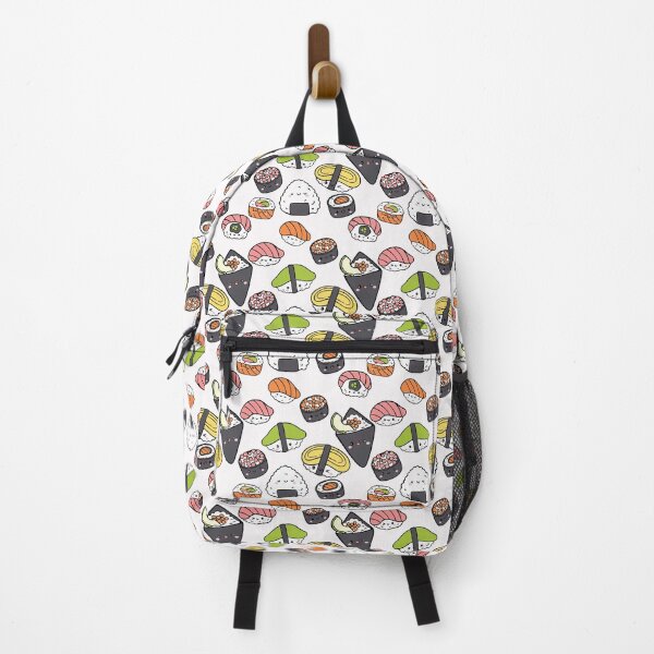 Item preview, Cute Kawaii Happy Sushi Friends Pattern designed and sold by BrownHorse90s.