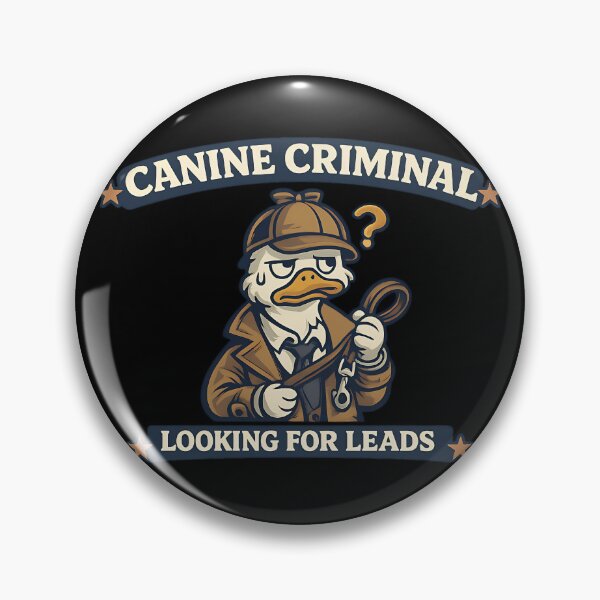 Item preview, Canine Criminal Looking For Leads Funny Dog Detective Duck designed and sold by TeeTimeTreasure.