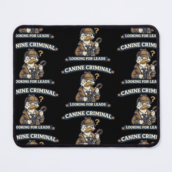 Item preview, Canine Criminal Looking For Leads Funny Dog Detective Duck designed and sold by TeeTimeTreasure.