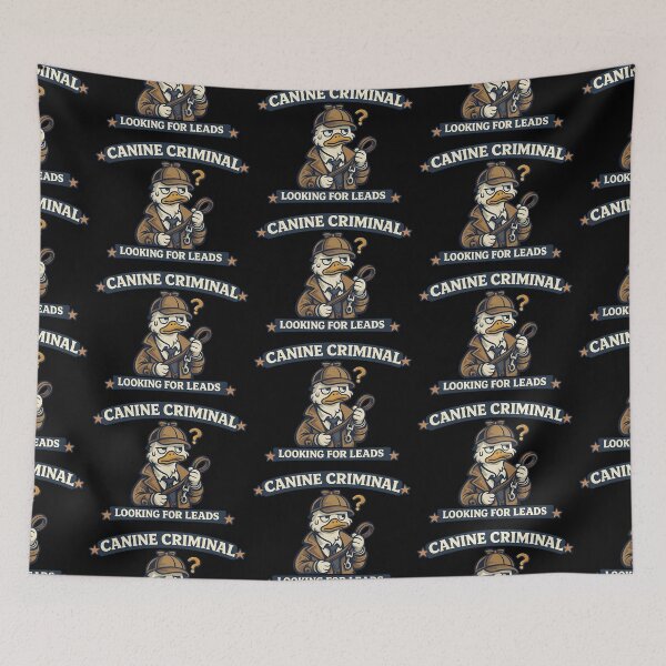 Item preview, Canine Criminal Looking For Leads Funny Dog Detective Duck designed and sold by TeeTimeTreasure.