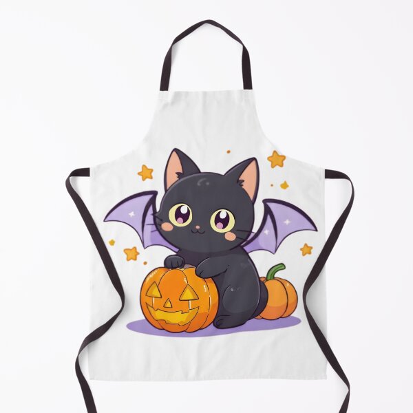 Item preview, Halloween Black Cat — Spooky Kawaii Pumpkin Sticker designed and sold by tommysworks.