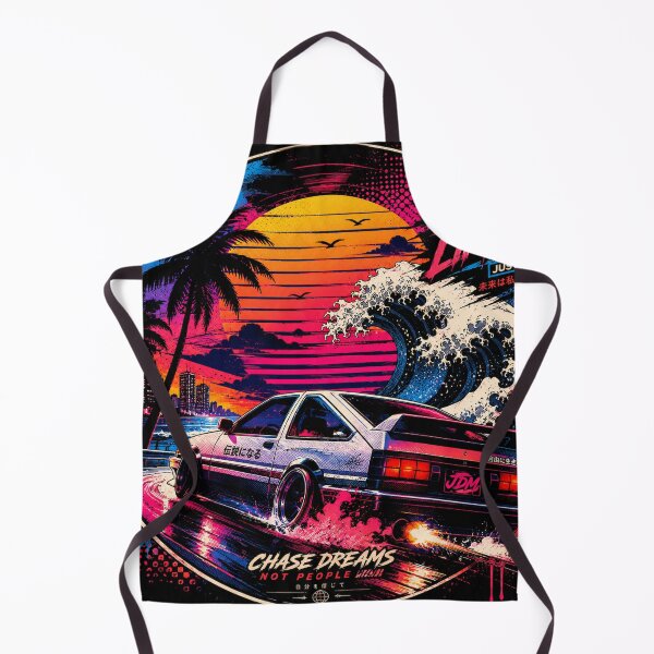 Item preview, Retro Synthwave Cyberpunk Sports Car Chase Dreams designed and sold by Gdesigns2026.