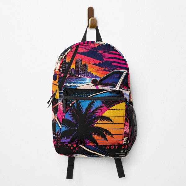 Item preview, Retro Synthwave Cyberpunk Sports Car Chase Dreams designed and sold by Gdesigns2026.