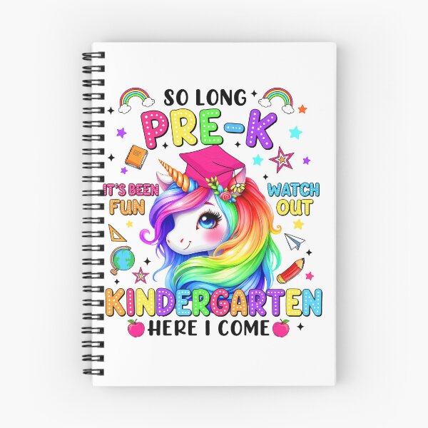 Artikelvorschau, Tschüss Vorschule, Kindergarten, ich komme! Einhorn-Regenbogen, zurück zur Schule! entworfen und verkauft von MARIASDESIGNSS.