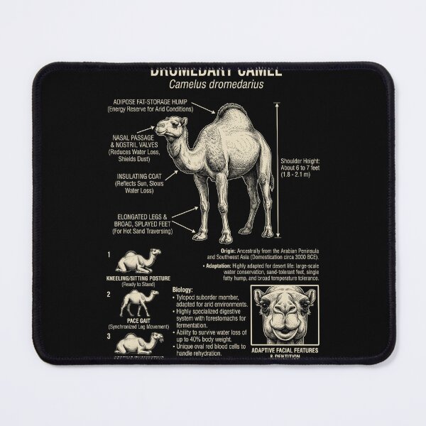 Item preview, Dromedary Camel Scientific Anatomy Biology Animal Lover designed and sold by Kimberley King Art  King Art.