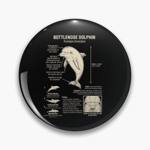 Item preview, Dolphin Scientific Anatomy Biology Animal Lover designed and sold by Kimberley King Art  King Art.