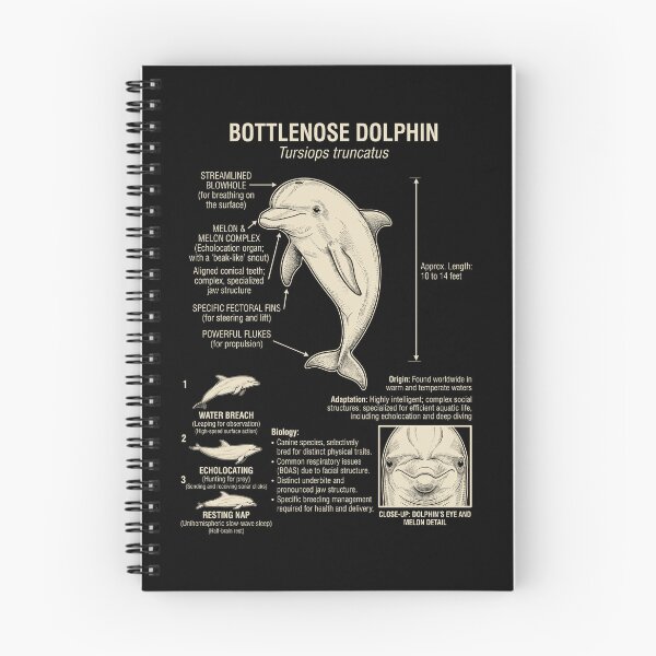 Item preview, Dolphin Scientific Anatomy Biology Animal Lover designed and sold by Kimberley King Art  King Art.