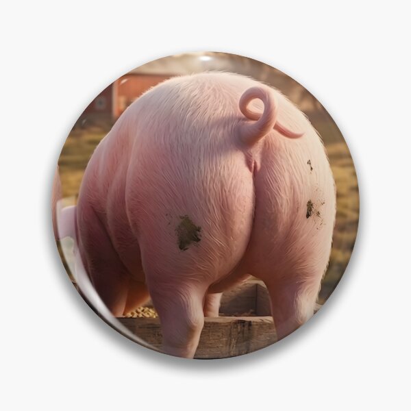 Item preview, Funny Pig Butts 3D Pop Out Farm Art designed and sold by HornbillDesign.