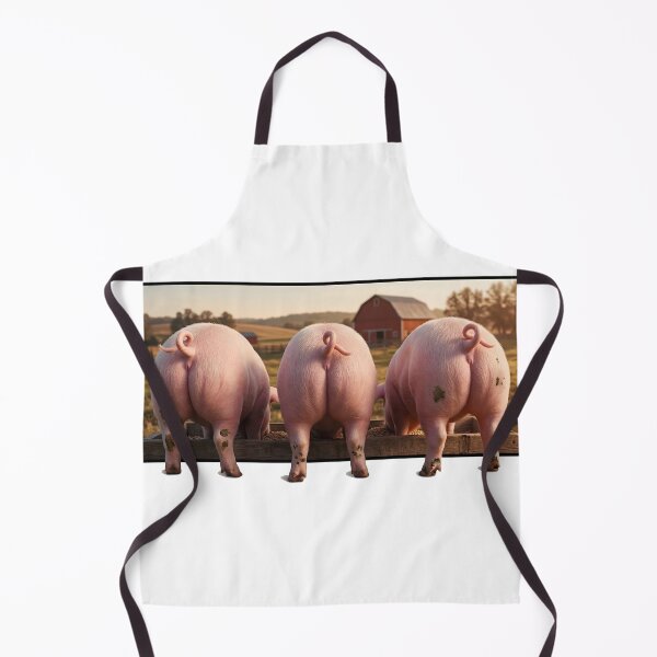 Item preview, Funny Pig Butts 3D Pop Out Farm Art designed and sold by HornbillDesign.