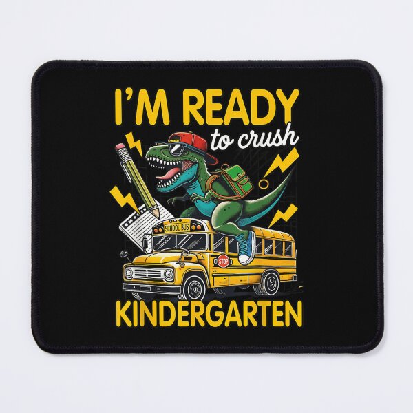 Item preview, Cool Dinosaur Riding School Bus Im Ready To Crush Kindergarten Back To School designed and sold by LakenDraphil.
