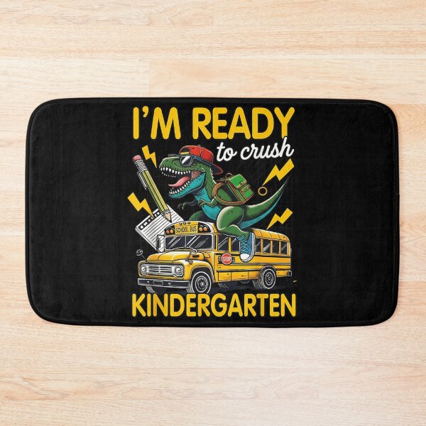 Item preview, Cool Dinosaur Riding School Bus Im Ready To Crush Kindergarten Back To School designed and sold by LakenDraphil.