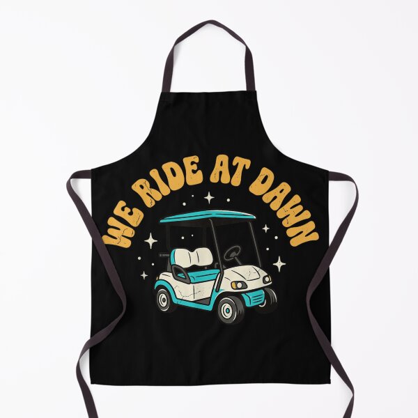 Item preview, We Ride At Dawn Retro Golf Cart Funny Country Club Meme Graphic designed and sold by LakenDraphil.