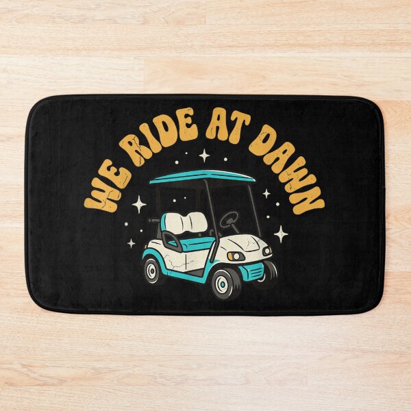 Item preview, We Ride At Dawn Retro Golf Cart Funny Country Club Meme Graphic designed and sold by LakenDraphil.