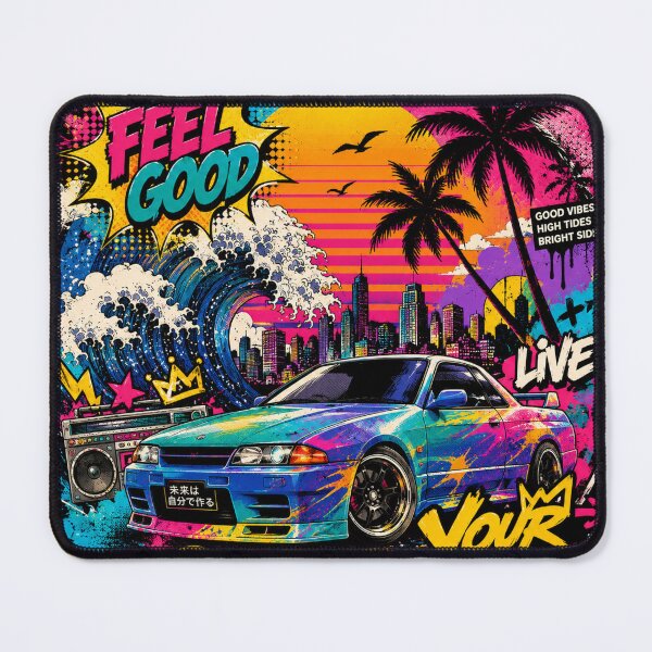 Item preview, Feel Good Live Your Way Retro JDM Sports Car designed and sold by Gdesigns2026.