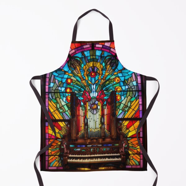 Item preview, Psychedelic Kaleidoscope Pipe Organ Stained Glass Art designed and sold by pinkal.