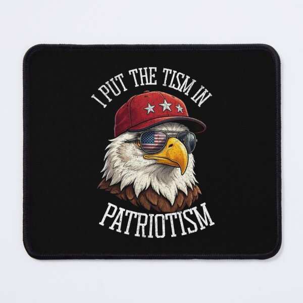 Item preview, I Put The Tism in Patriotism Athletic Eagle designed and sold by TheEndDesign.