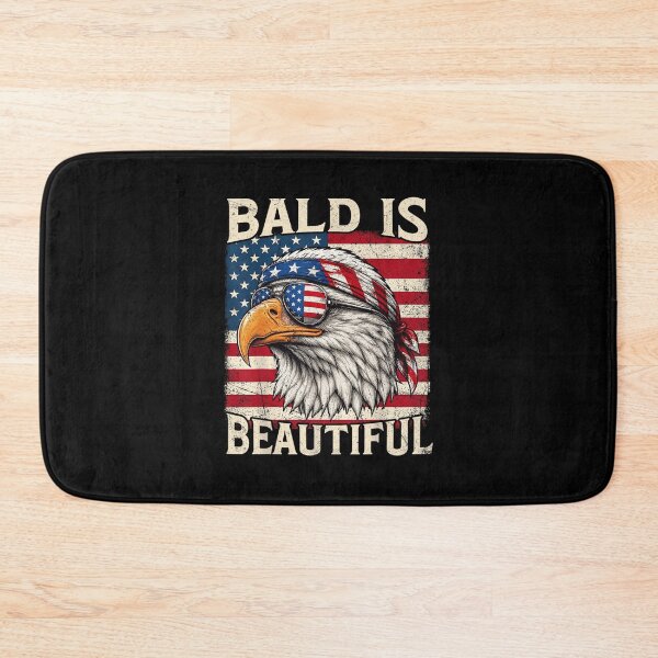 Item preview, Bald Is Beautiful American Flag Bald Eagle Patriotic Fourth Of July Graphic designed and sold by LakenDraphil.
