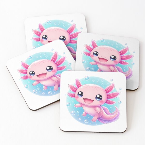 Item preview, Happy Kawaii Axolotl designed and sold by Pond21.