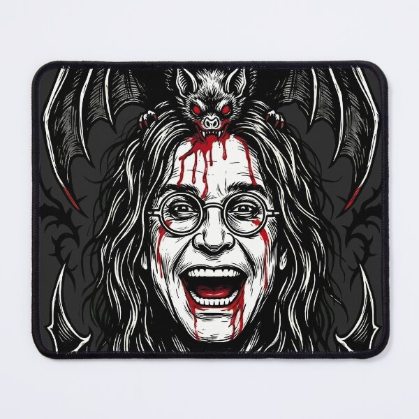 Item preview, Bat Biting Headbanger - 80s Heavy Metal Aesthetic designed and sold by DarkNeural.