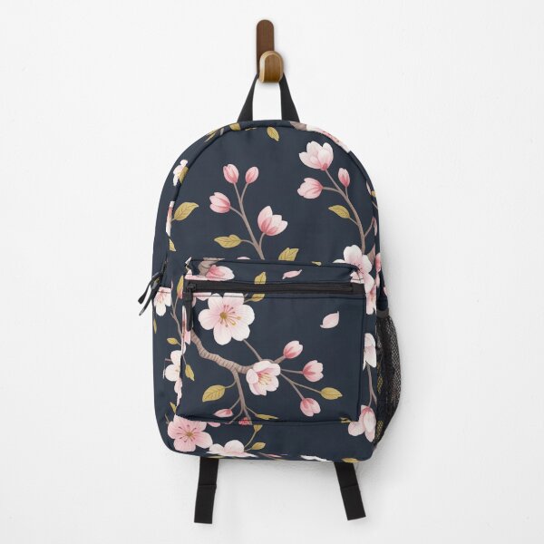 Item preview, Night Sakura Japanese Cherry Blossom Navy and Gold Pattern designed and sold by Tamas Das.