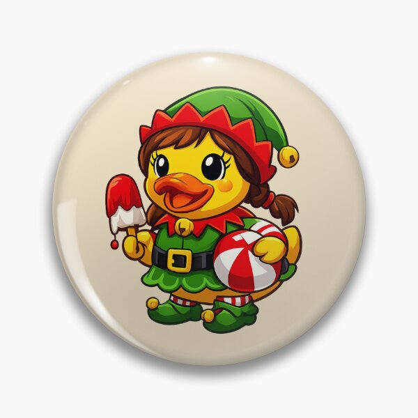 Item preview, Elfette Rubber Duck Beach Christmas designed and sold by BROHLine Studio.