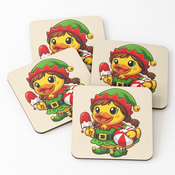 Item preview, Elfette Rubber Duck Beach Christmas designed and sold by BROHLine Studio.