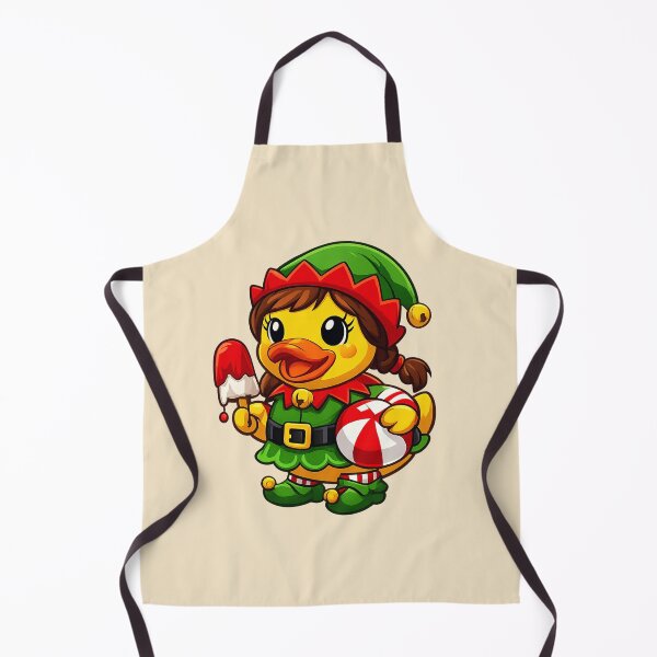 Item preview, Elfette Rubber Duck Beach Christmas designed and sold by BROHLine Studio.