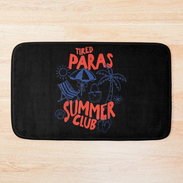 Item preview, Tired Paras Summer Club Retro Beach Vacation Tropical Palm Tree Travel Graphic designed and sold by DaphoLatara.