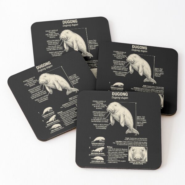 Item preview, Dugong Scientific Anatomy Biology Animal Lover designed and sold by Kimberley King Art  King Art.