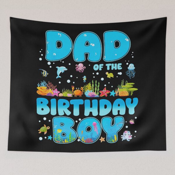 Item preview, Dad Of The Birthday Boy Ocean Sea Creatures Birthday Father designed and sold by AmaXONIC.