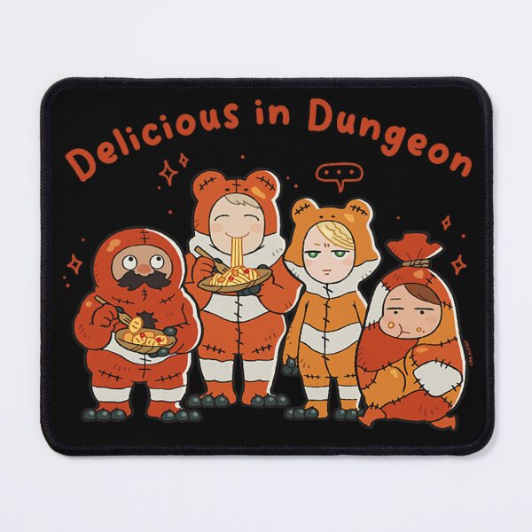 Item preview, Delicious In Dungeon Cute Anime Monsters Chibi Characters Eating Pasta Food Art designed and sold by DaphoLatara.