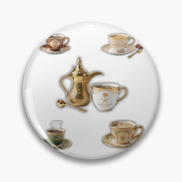 Item preview, Traditional Saudi Arabian Coffee in Luxury Elegant Gold Cup designed and sold by BrewChef.