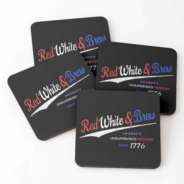 Item preview, Red White And Brew Unsupervised Freedom Since 1776 Patriotic Fourth July designed and sold by DaphoLatara.