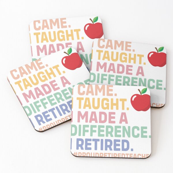 Item preview, I Came I Taught I Made A Difference Retired Teacher designed and sold by MARIASDESIGNSS.
