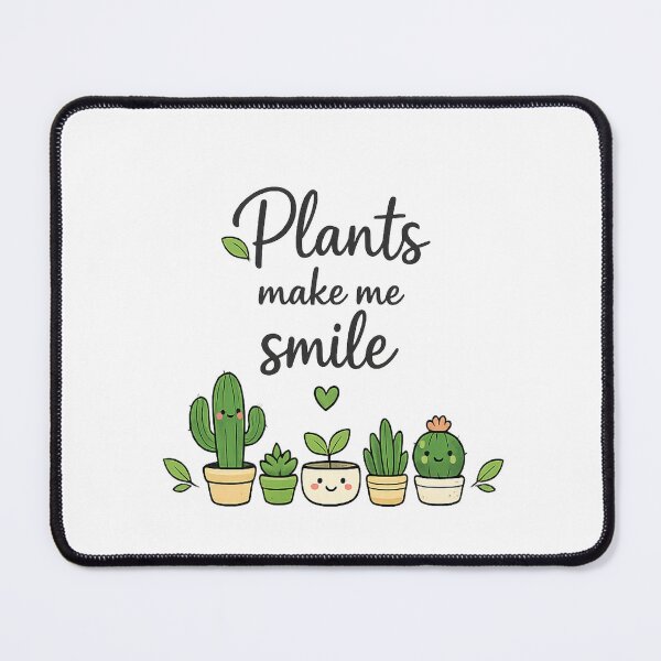 Item preview, Plants Make Me Smile - Cute Kawaii Succulents and Cactus Art designed and sold by myforestfog.