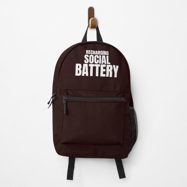 Item preview, Recharging Social Battery – Funny Introvert Quote designed and sold by ArtPer-design.