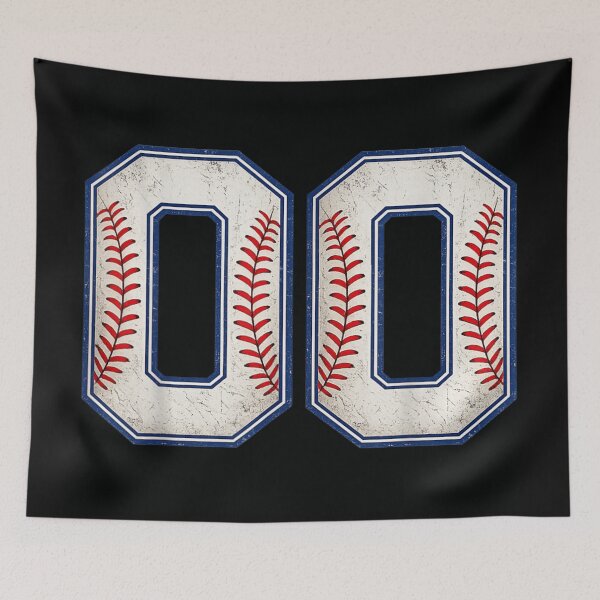 Item preview, Vintage Distressed Baseball Number Double Zero Sport Team Jersey Back Print designed and sold by DaphoLatara.