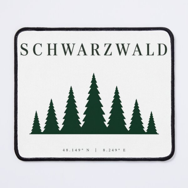 Item preview, Schwarzwald Coordinates Forest Silhouette Vintage Outdoor Design designed and sold by Shabrinox.