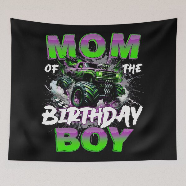 Item preview, Mom Of The Birthday Boy Monster Truck Lover Celebration designed and sold by AmaXONIC.